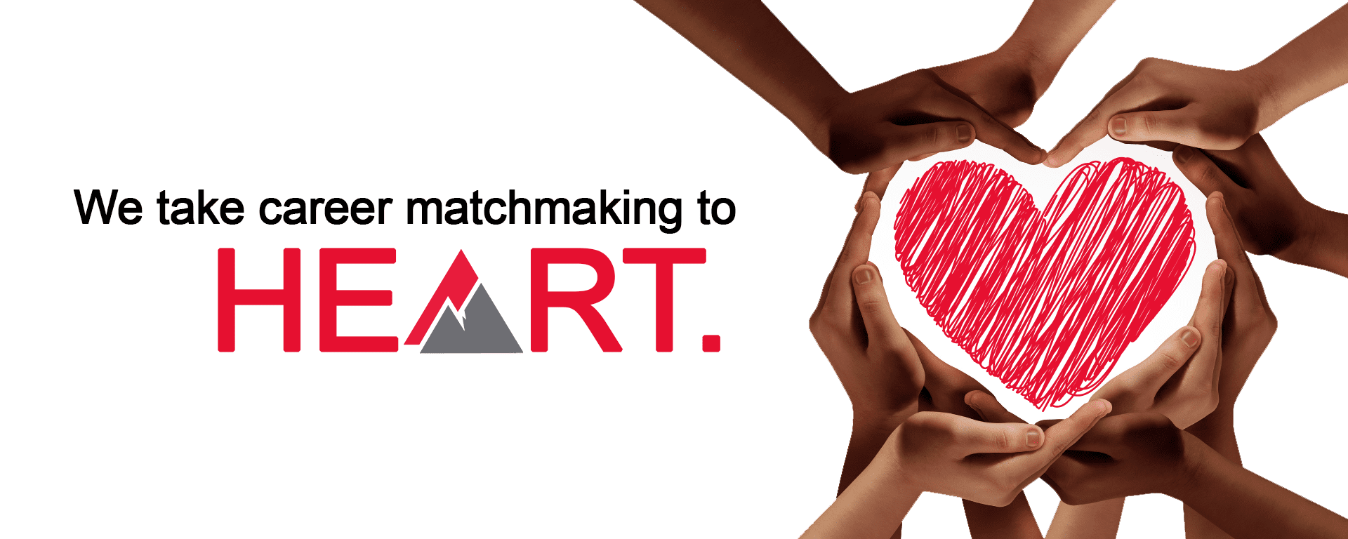 Hands forming a heart around text.